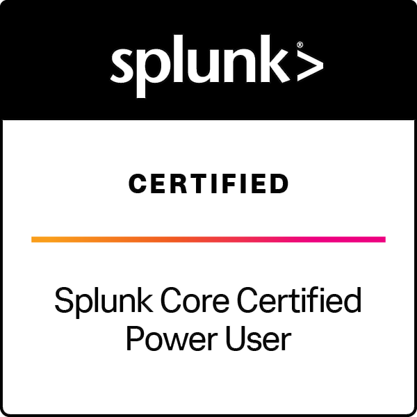 Splunk Power User certificate